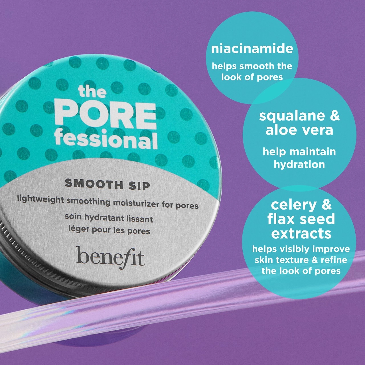 Benefit Cosmetics The POREfessional Smooth Sip Lightweight Gel-Cream Moisturizer 1.7 oz / 50 ml - Image 4