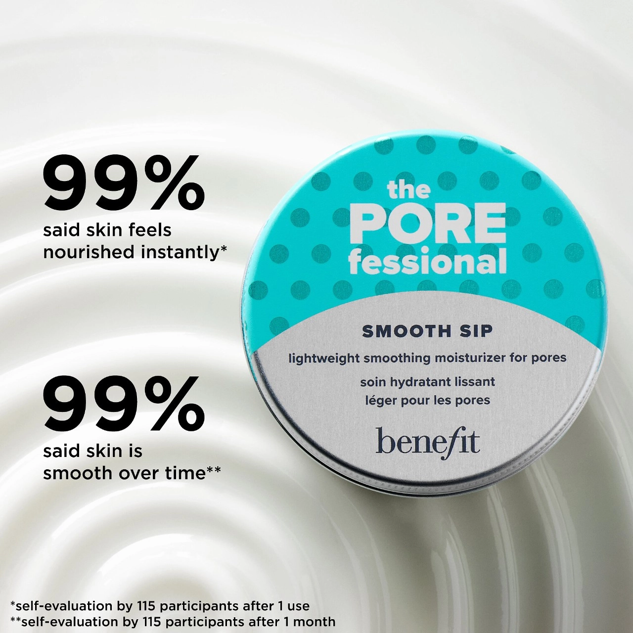 Benefit Cosmetics The POREfessional Smooth Sip Lightweight Gel-Cream Moisturizer 1.7 oz / 50 ml - Image 3