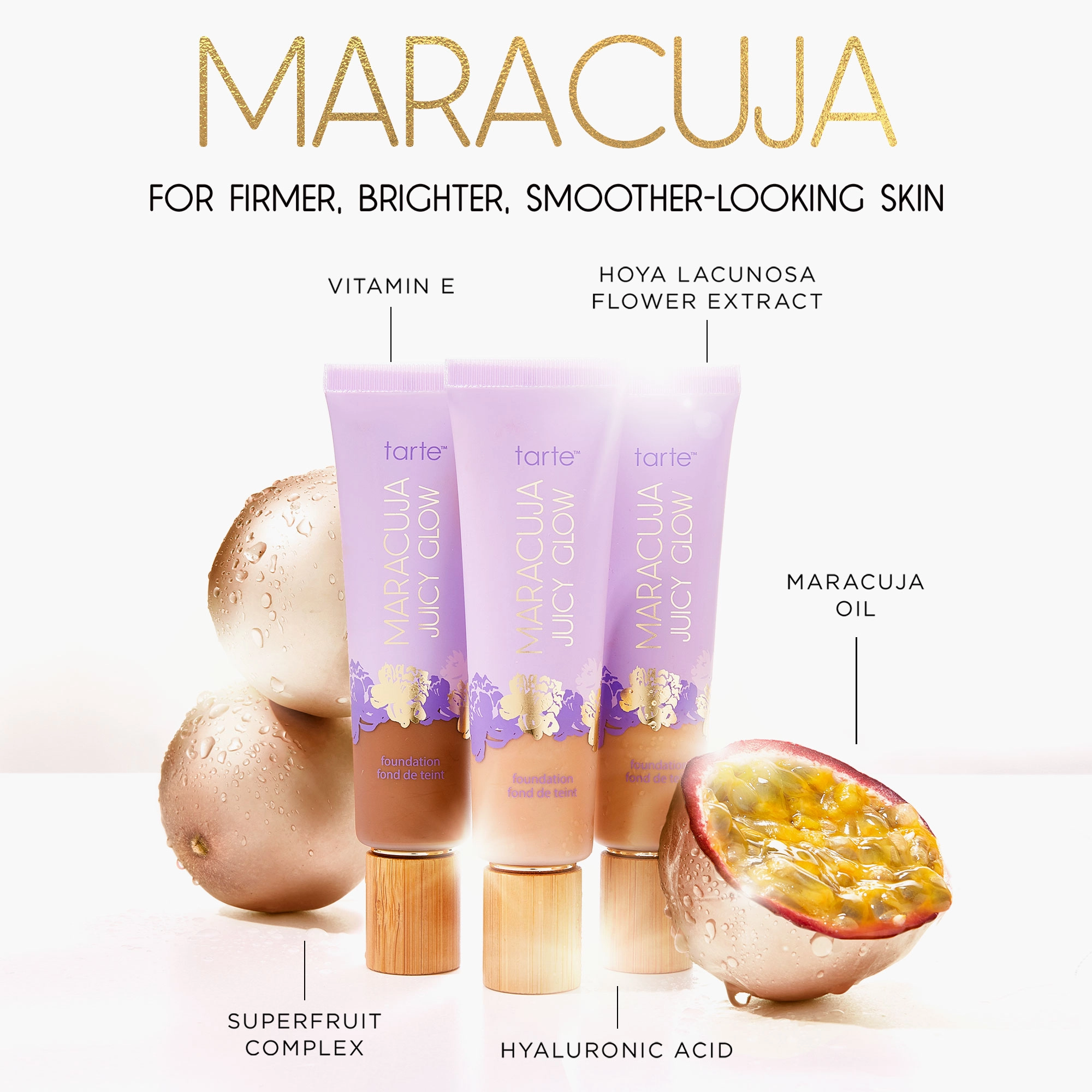 Tarte Maracuja Juicy Glow Skin Tint 28N Light Medium Neutral - Image 6