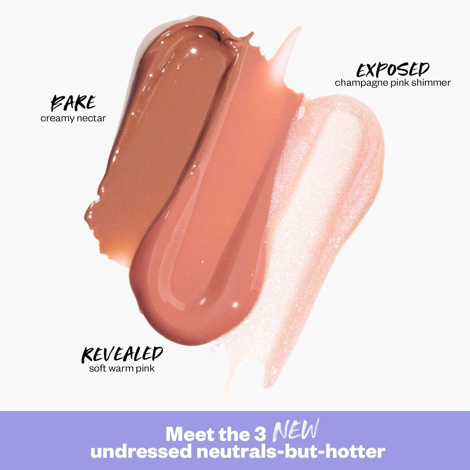 Kosas Wet Lip Oil Plumping Treatment Gloss - Undressed Collection Color: Exposed - champagne pink shimmer - Image 21