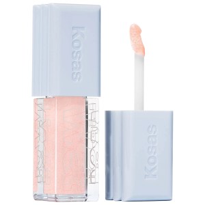 Kosas Wet Lip Oil Plumping Treatment Gloss - Undressed Collection Color: Exposed - champagne pink shimmer