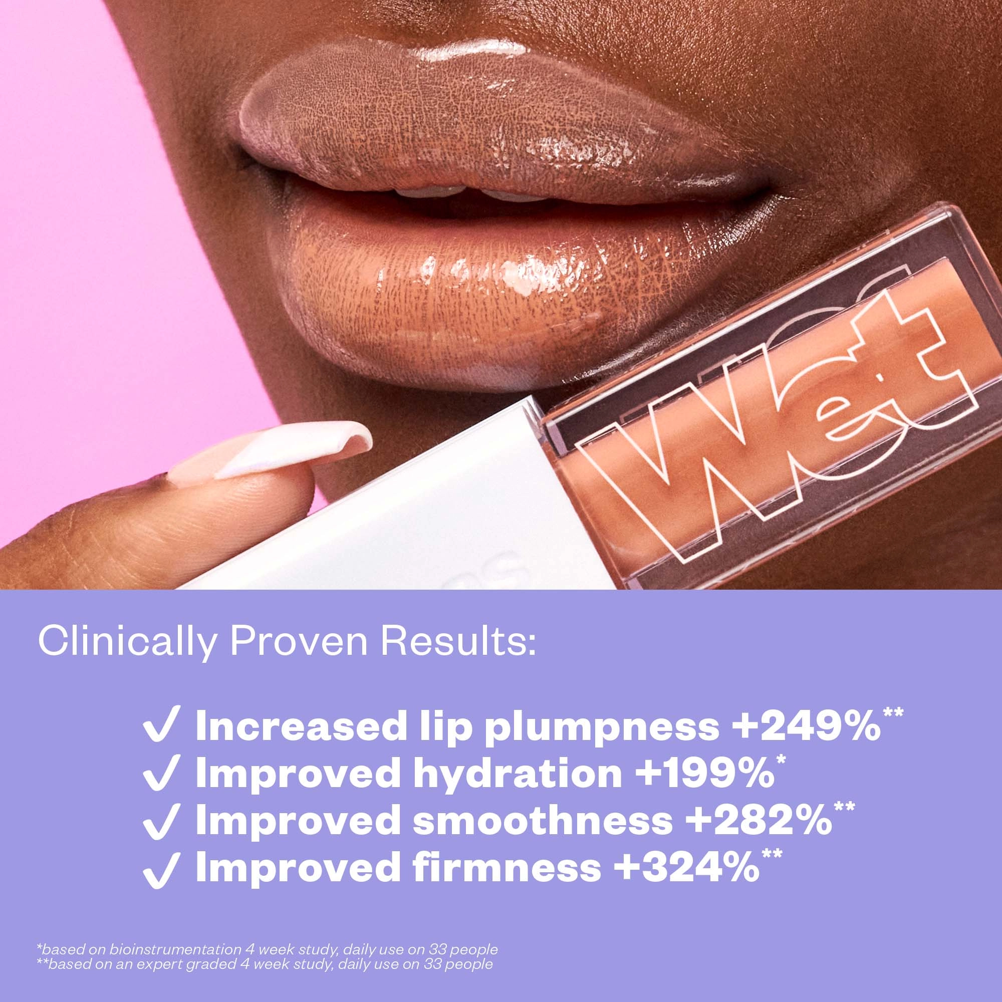 Kosas Wet Lip Oil Plumping Treatment Gloss - Color: Bare - Image 3