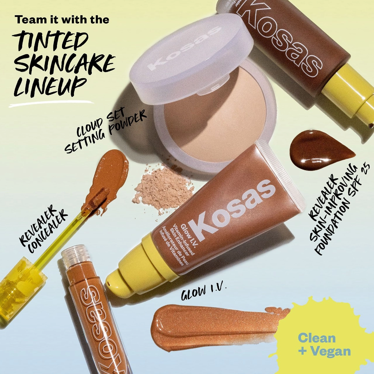 Kosas Glow I. V. Vitamin-Infused Skin Illuminating Enhancer Color: Radiate - light medium golden Radiant Finish - Image 10