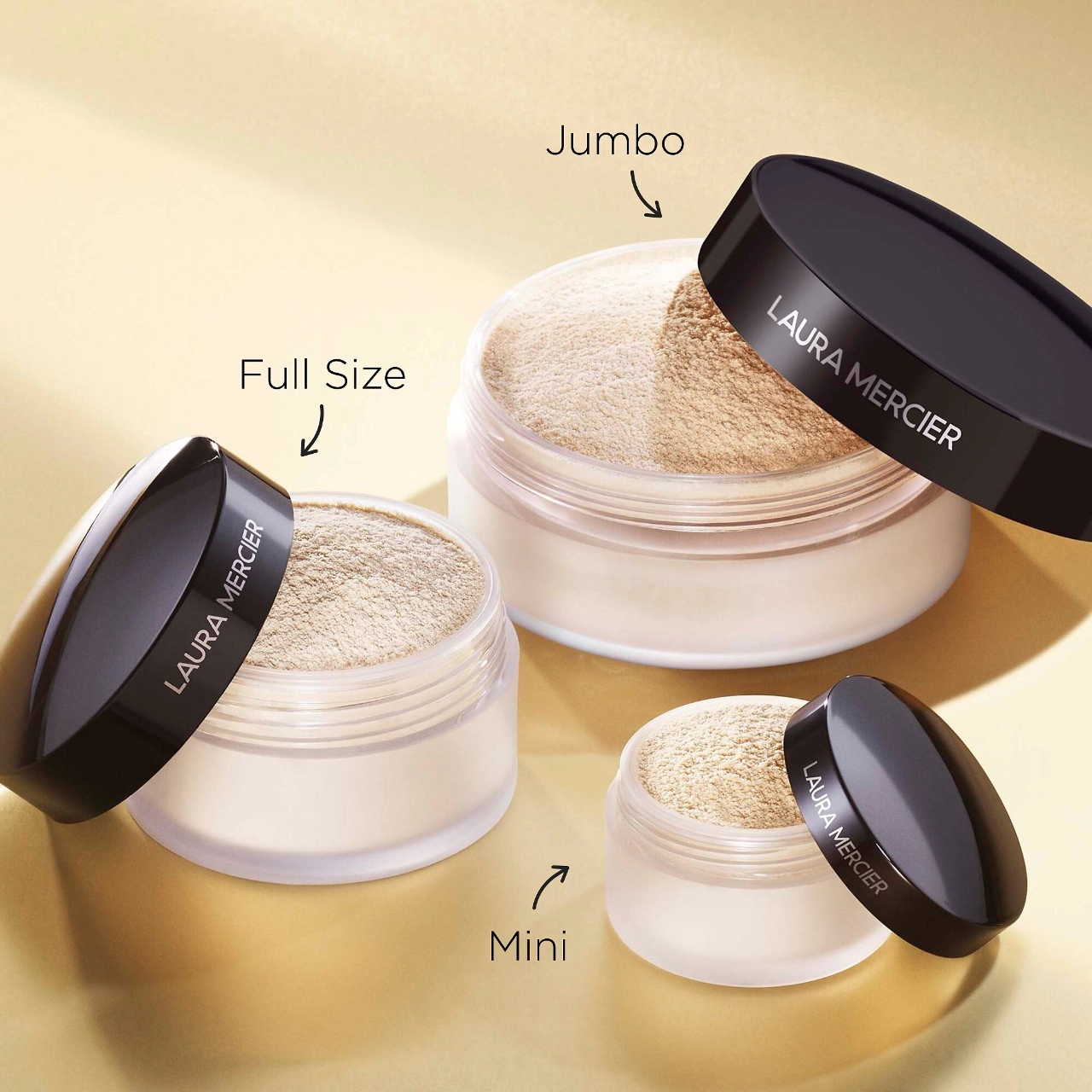 Laura Mercier Jumbo Translucent Loose Setting Powder & Velour Puff - Translucent, Limited Edition - Image 4