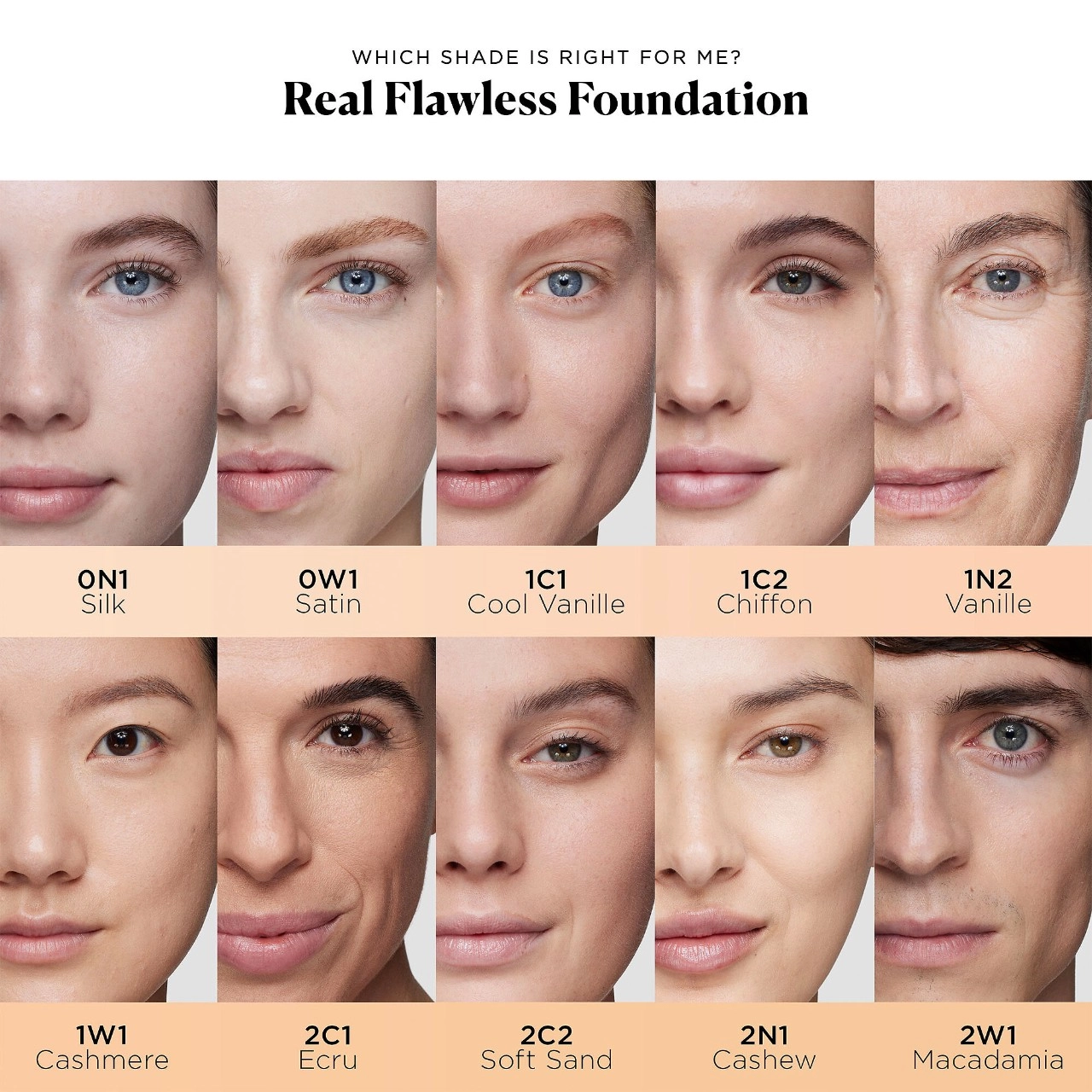 Laura Mercier Real Flawless Weightless Perfecting Foundation 1C2 Chiffon - Fair with Cool Undertones - Image 3