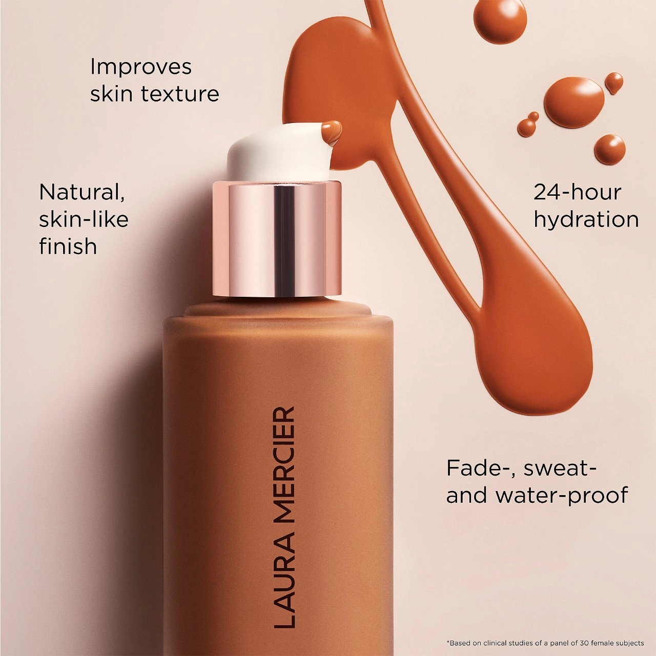 Laura Mercier Real Flawless Weightless Perfecting Foundation 1C2 Chiffon - Fair with Cool Undertones - Image 6