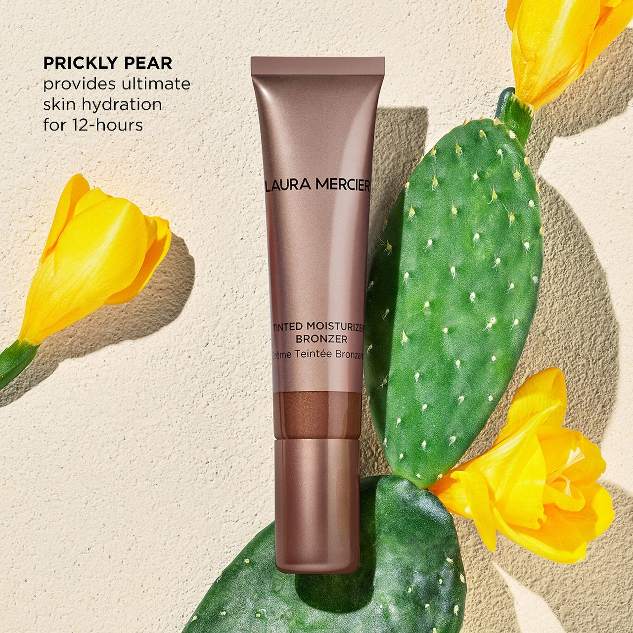 Laura Mercier Tinted Moisturizer Sheer Cream Bronzer Sunbeam - Light Medium Bronze - Image 4