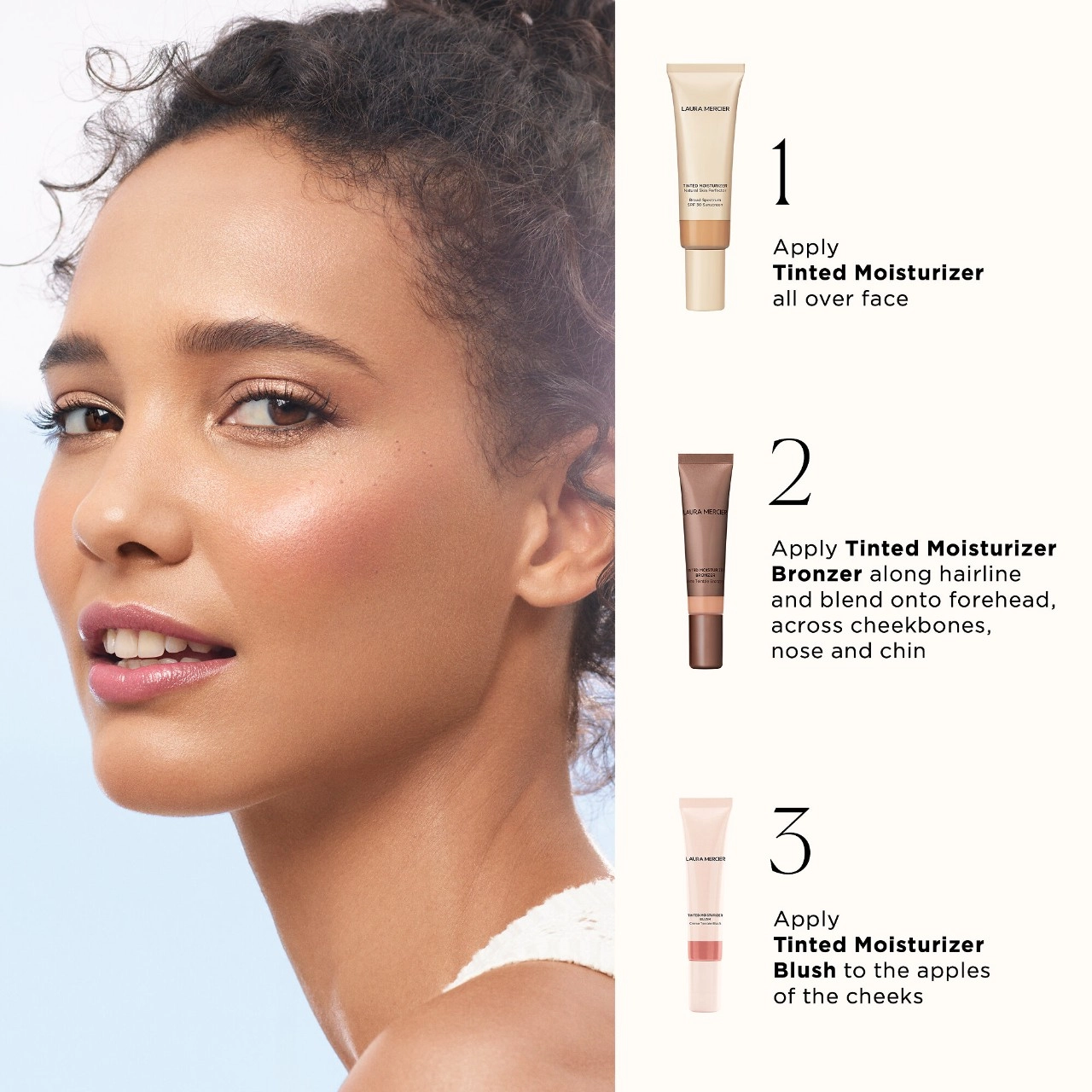 Laura Mercier Tinted Moisturizer Sheer Cream Bronzer Sunlight - Medium Bronze - Image 6