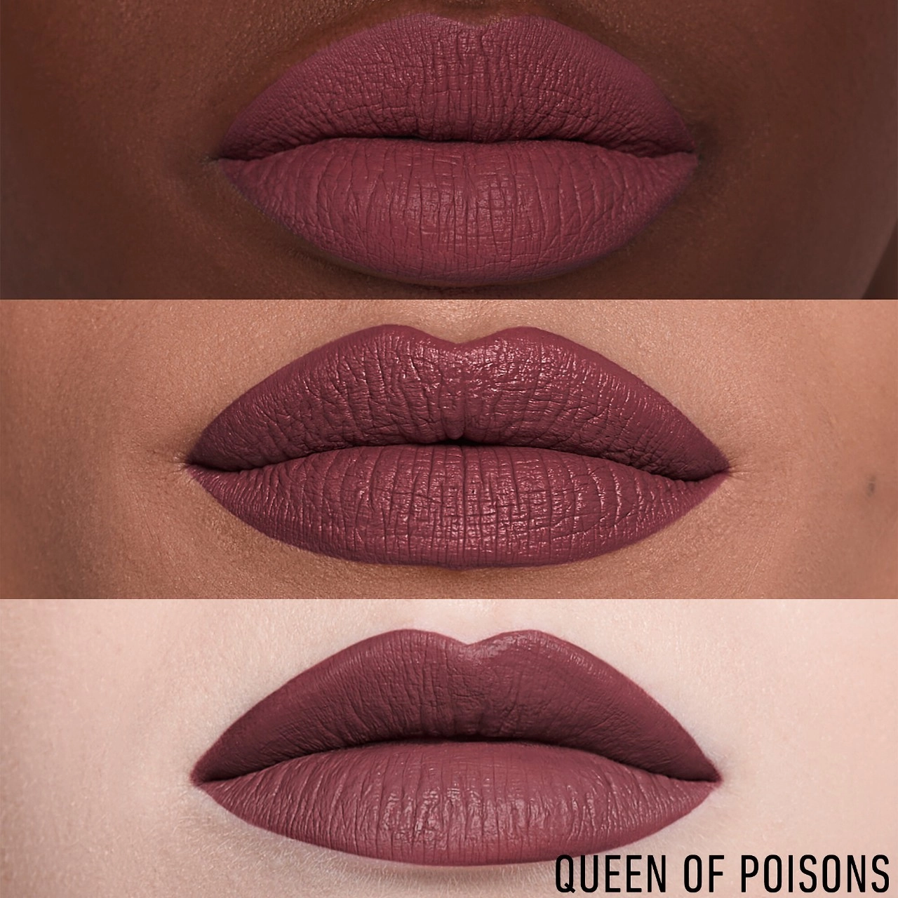 KVD Beauty Mini Everlasting Hyperlight Vegan Transfer-Proof Liquid Lipstick Color: Queen Of Poisons - Iconic Chestnut Rose - Image 5