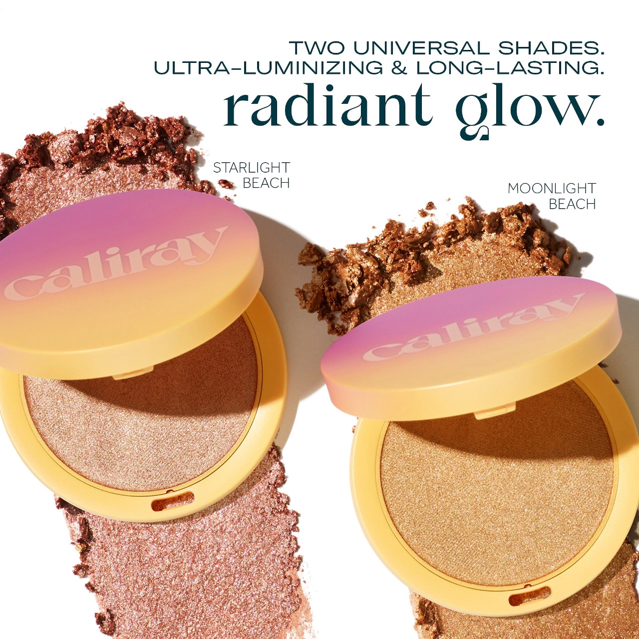 Caliray Light Radiant Glow Highlighter Color: Moonlight Beach - Warm, Golden Honey - Image 8