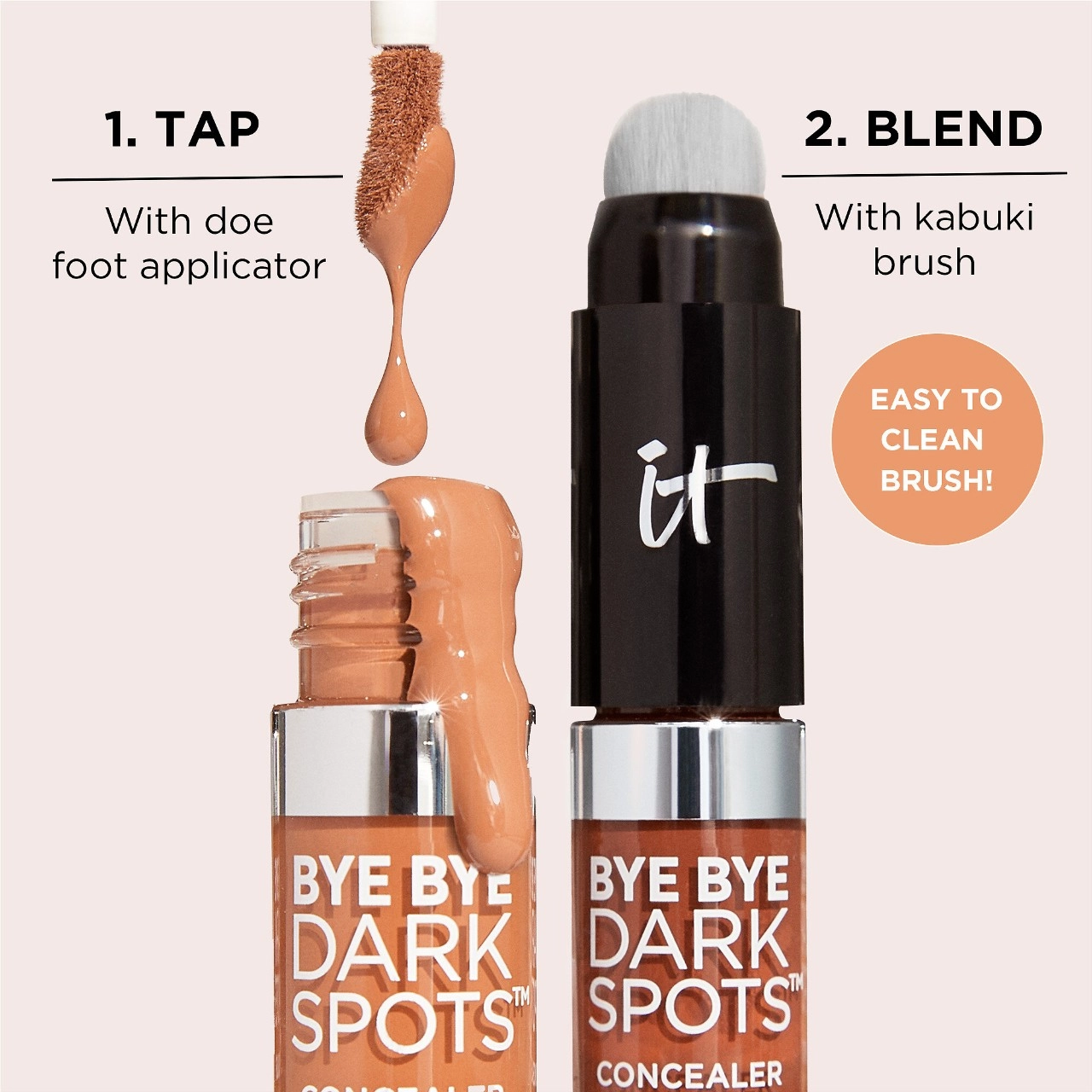 IT Cosmetics Bye Bye Dark Spots Concealer + Serum with Niacinamide & Hyaluronic Acid, Color: Tan Warm 44 - Image 6