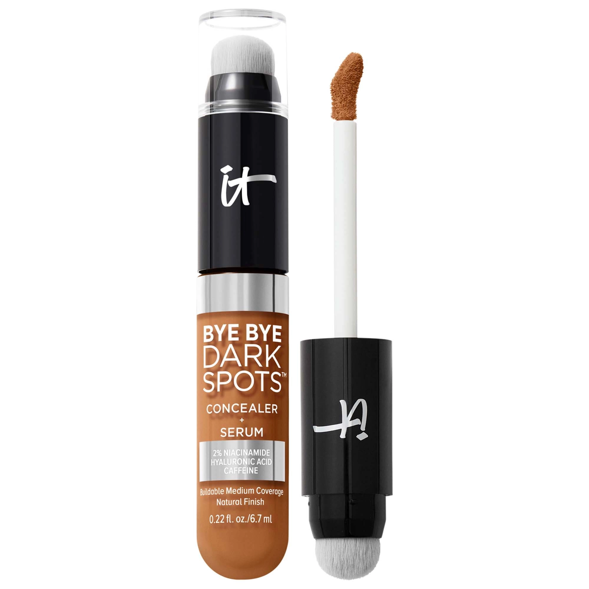 IT Cosmetics Bye Bye Dark Spots Concealer + Serum with Niacinamide & Hyaluronic Acid, Color: Tan Warm 44