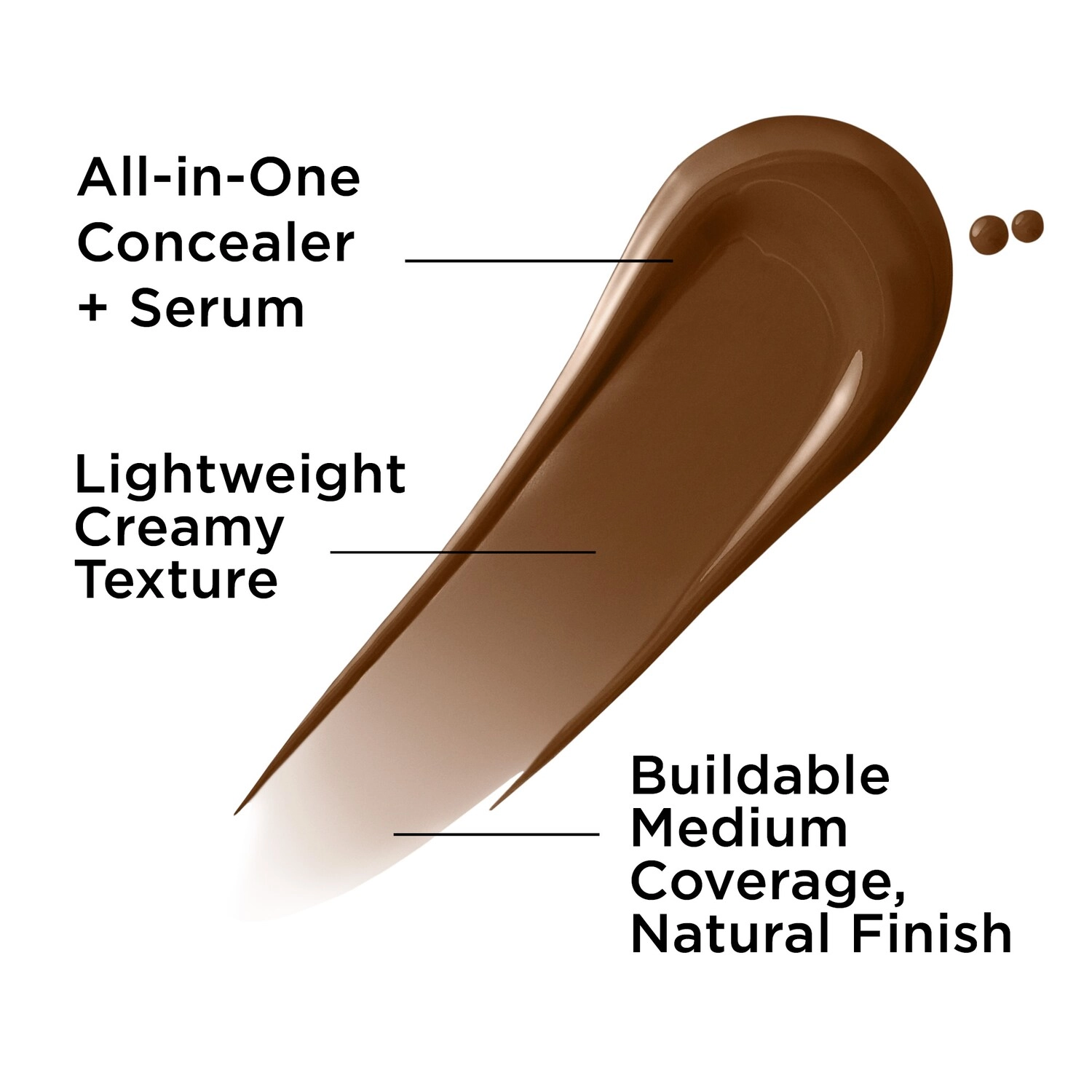 IT Cosmetics Bye Bye Dark Spots Concealer + Serum with Niacinamide & Hyaluronic Acid Color: Deep Warm 60 - Image 3