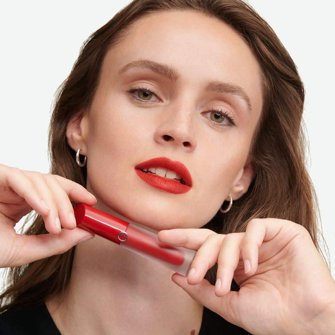 Armani Beauty Lip Maestro Satin Lipstick - Color: 12 Secret Date - Blue Red - Image 5