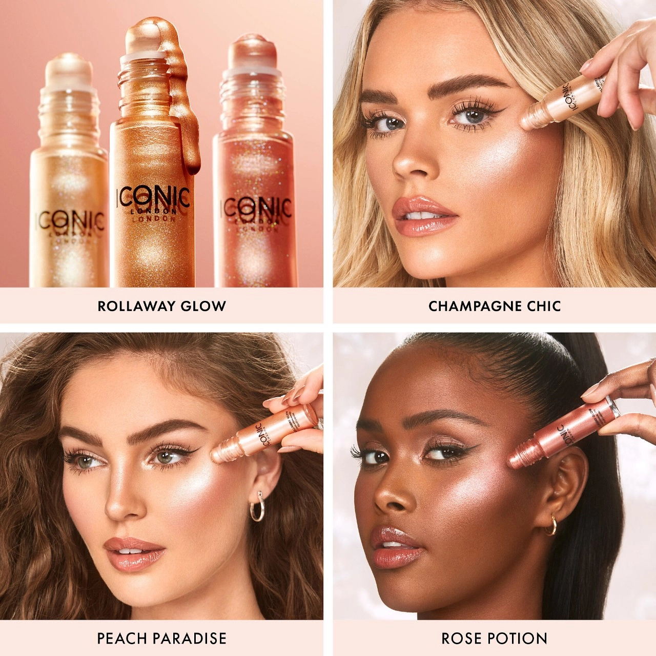 Iconic London Rollaway Glow Highlighter - Champagne Chic - Image 4