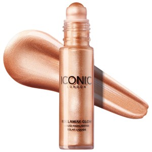 Iconic London Rollaway Glow Highlighter - Peach Paradise (Vegan, Liquid, High Shine)