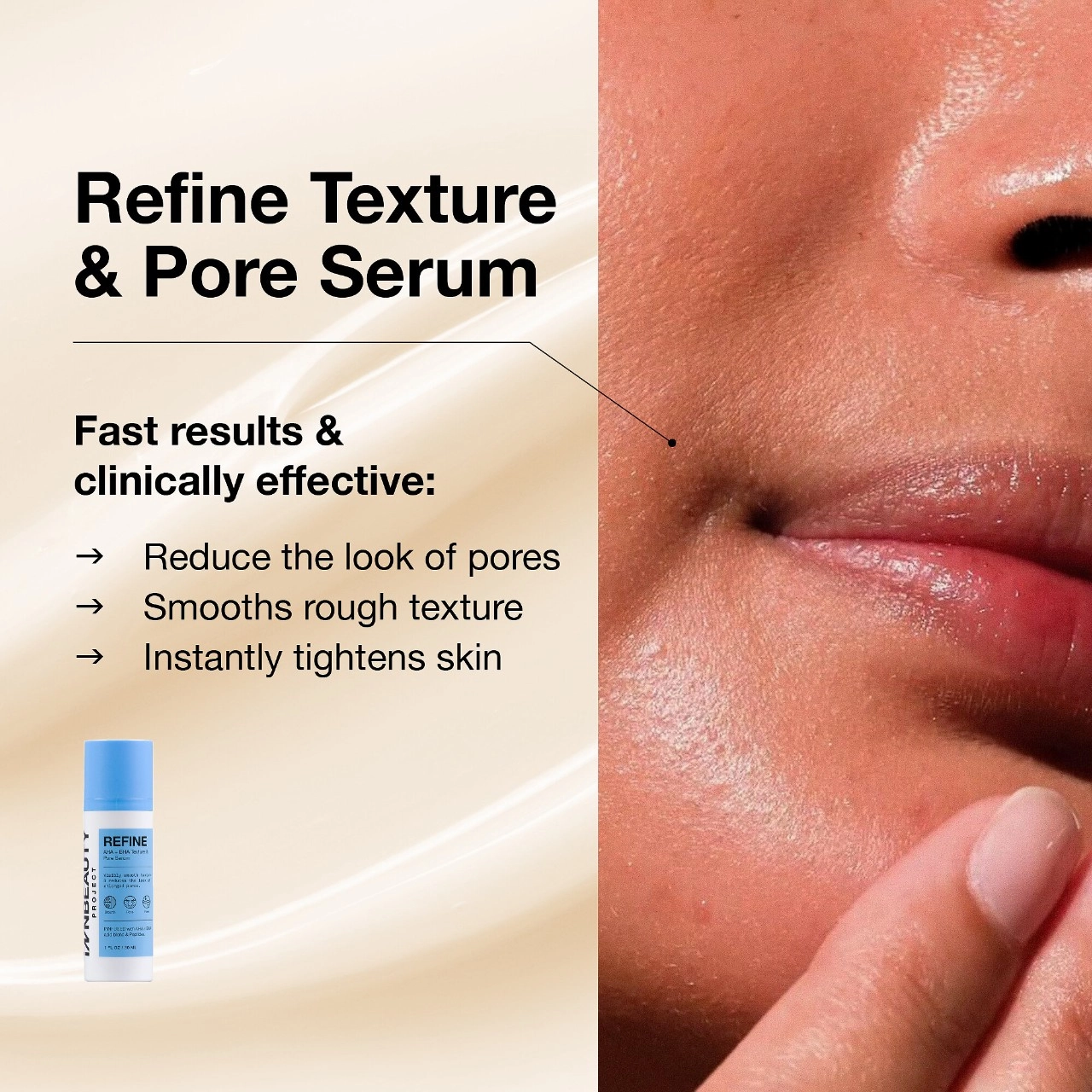 iNNBEAUTY PROJECT Refine AHA + BHA Texture & Pore Serum 1 oz / 30 mL - Image 2