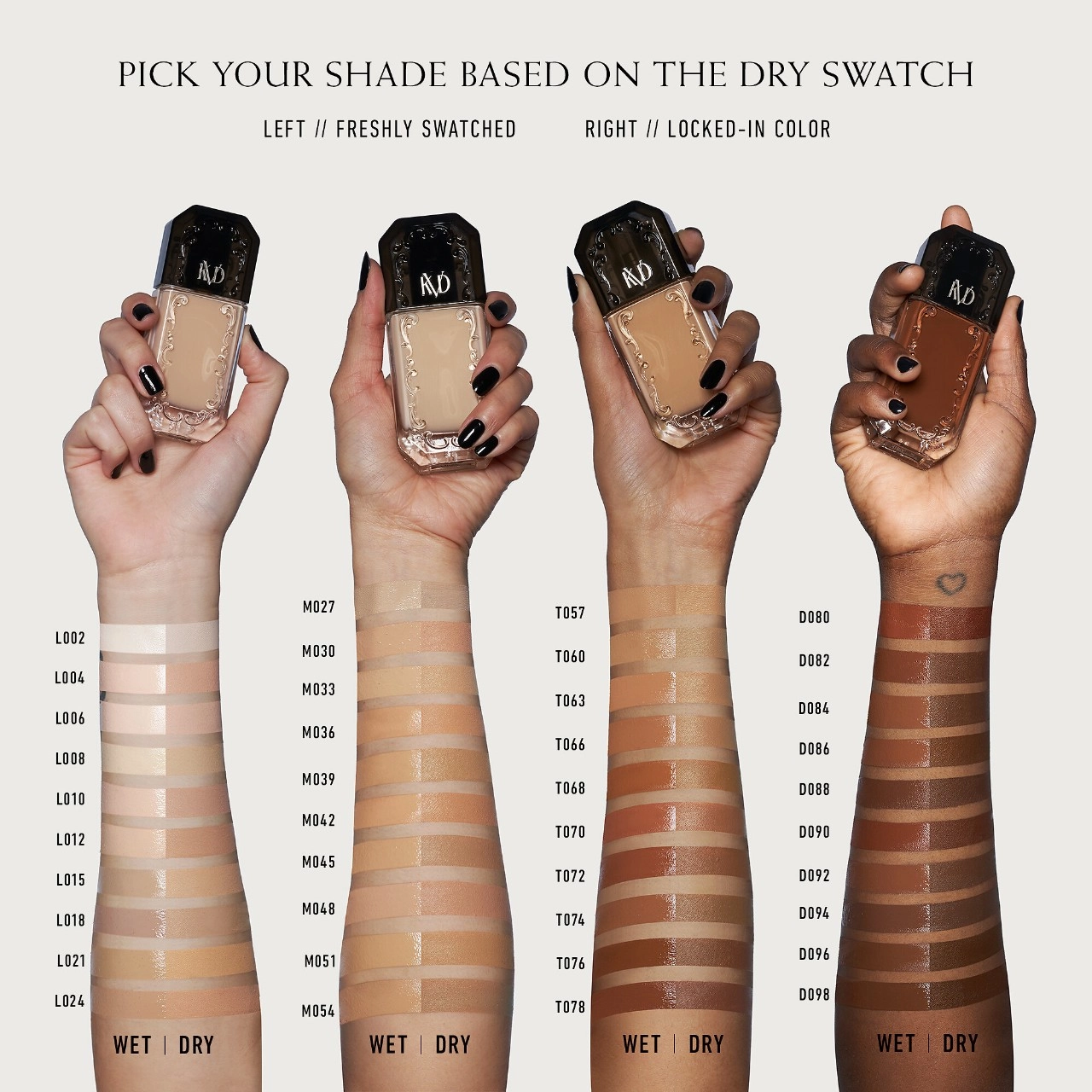 KVD Beauty Good Apple Non-Comedogenic Full-Coverage Serum Foundation Color: Deep 090 - Image 4