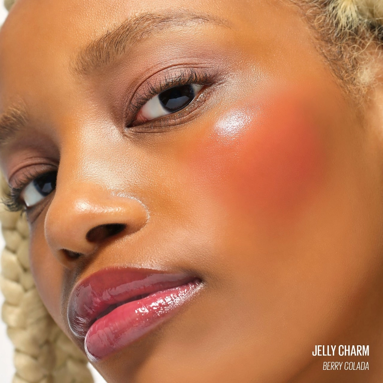 Kaja Jelly Charm Glazed Lip Stain & Blush With Keychain - 03 Berry Colada - Image 5