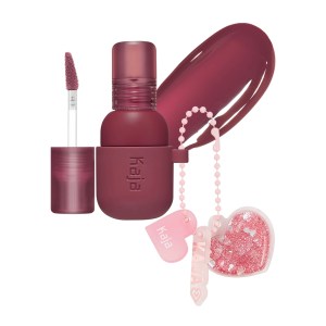 Kaja Jelly Charm Glazed Lip Stain & Blush With Keychain Color: 04 Fig Soda - Rosy Brown