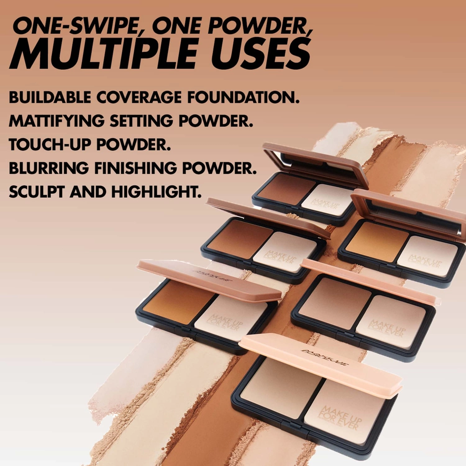 HD Skin Matte Velvet Undetectable Longwear Blurring Powder Foundation - 3Y52 Warm Chesnut - Image 11