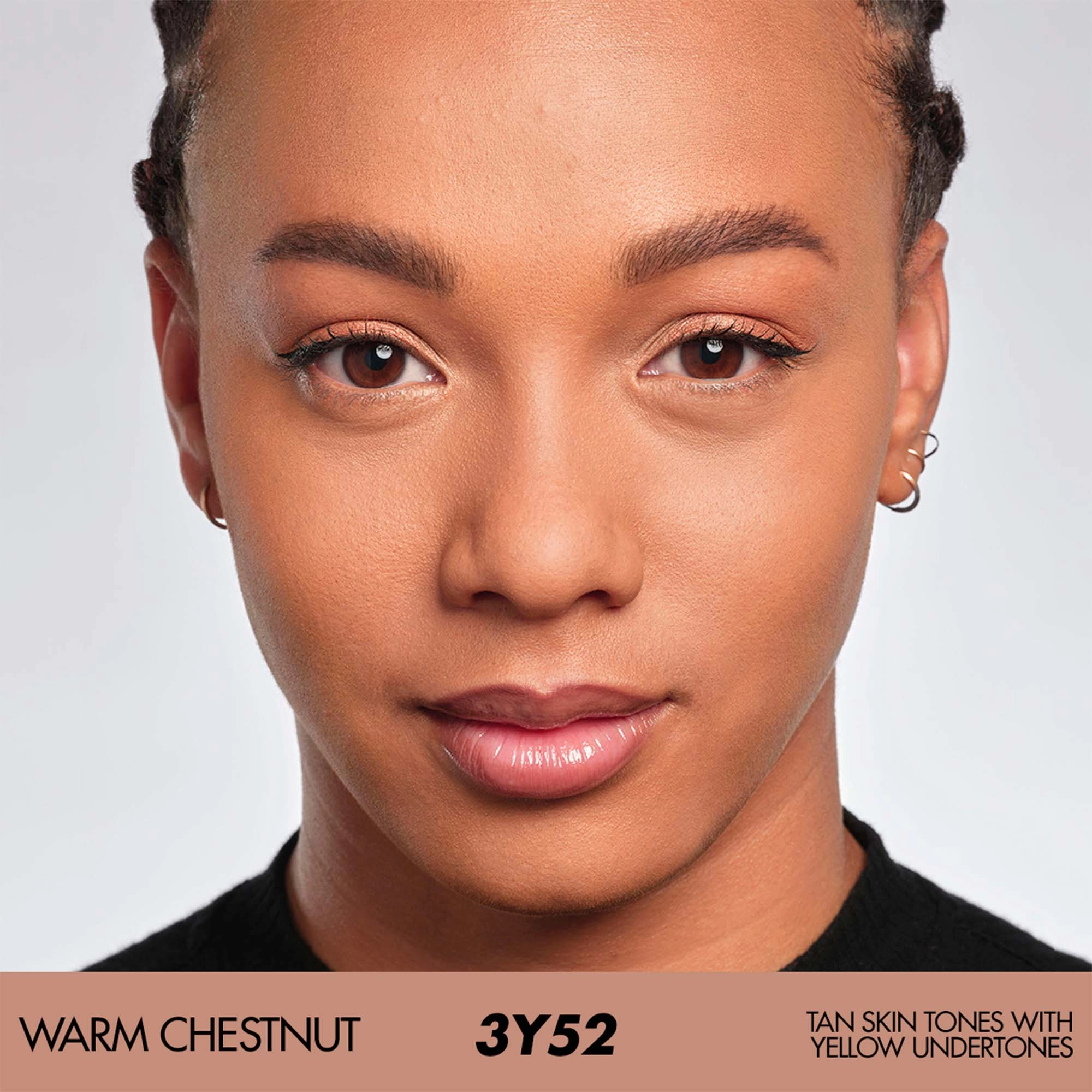 HD Skin Matte Velvet Undetectable Longwear Blurring Powder Foundation - 3Y52 Warm Chesnut - Image 3