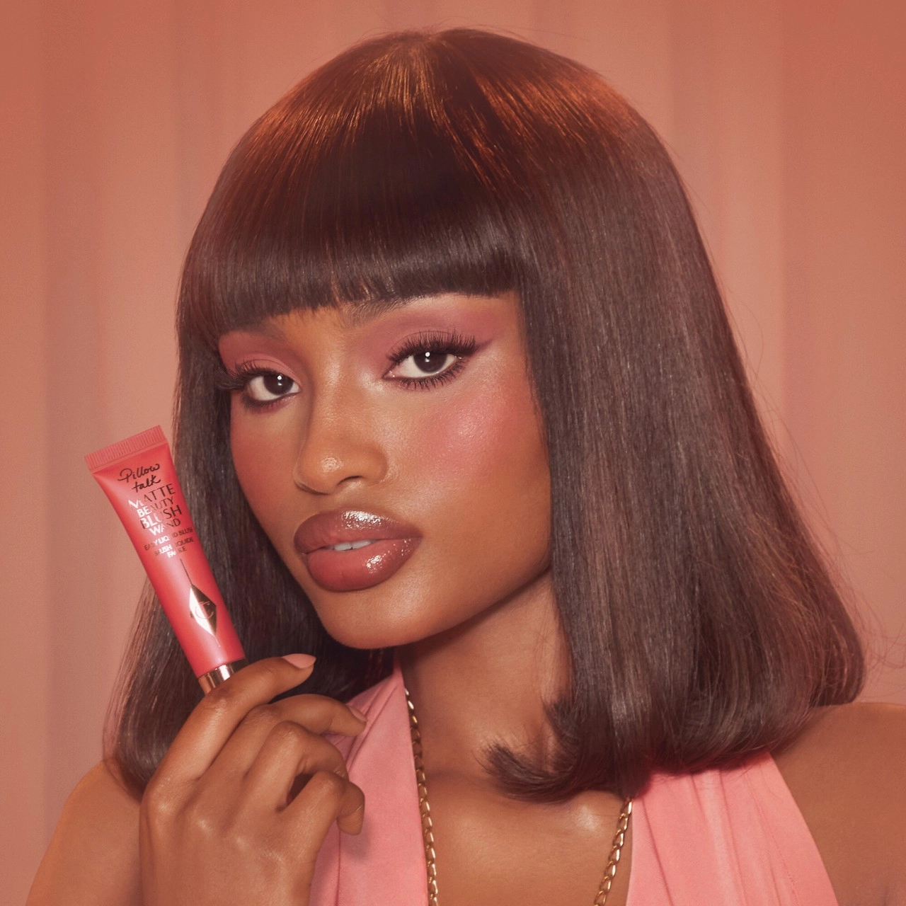 Charlotte Tilbury Matte Beauty Blush Wand - Dream Pop, Matte Cherry-Pink, Long-Wearing - Image 3