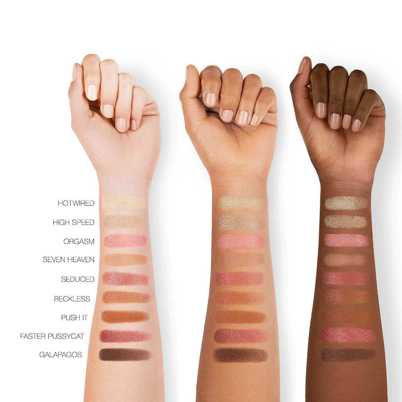 NARS Orgasm Rising Eyeshadow Palette Metallic, Shimmer, Satin, Matte Finish - Image 4