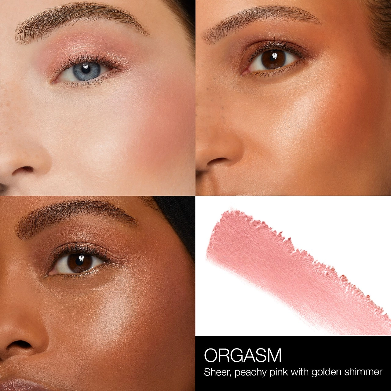 NARS Orgasm The Multiple Cream Blush, Lip and Eye Stick - Peachy Pink with Golden Shimmer Limited Edition - Image 2