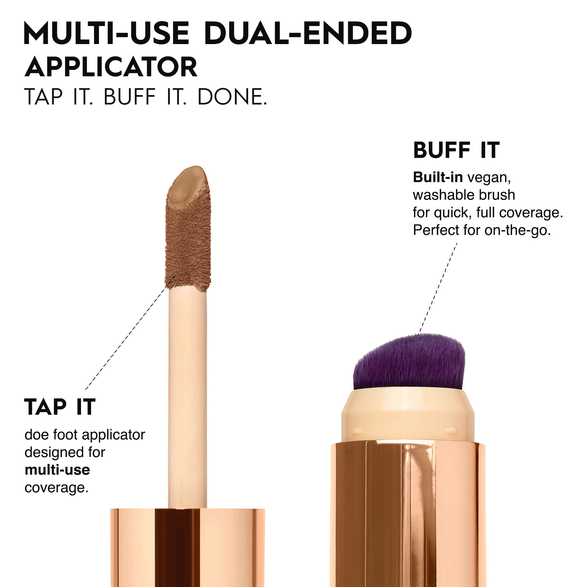 Urban Decay Quickie 24HR Full-Coverage Waterproof Concealer Color: 50WO - Tan Warm Orange Vegan - Image 7