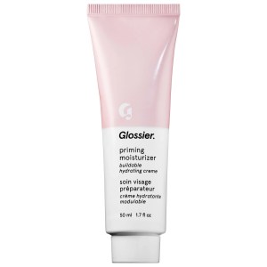 Glossier Priming Moisturizer Lightweight Buildable Face Cream 1.7 oz / 50 mL Vegan Hyaluronic Acid Clean