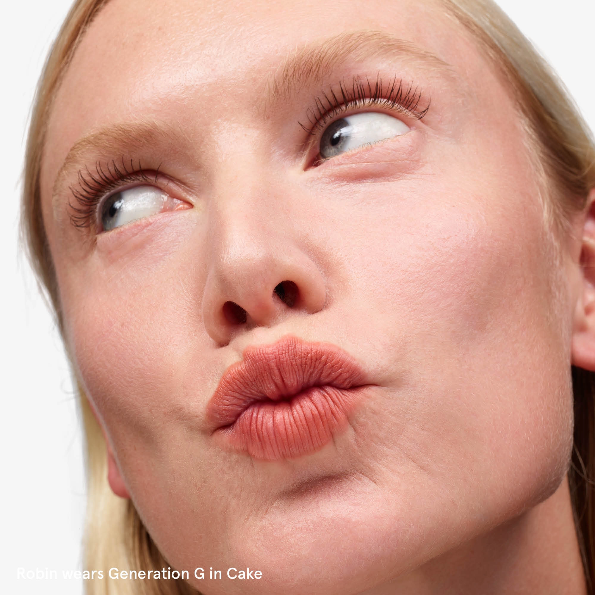 Glossier Generation G Sheer Matte Lipstick in Cake - Subtle Peach - Image 4