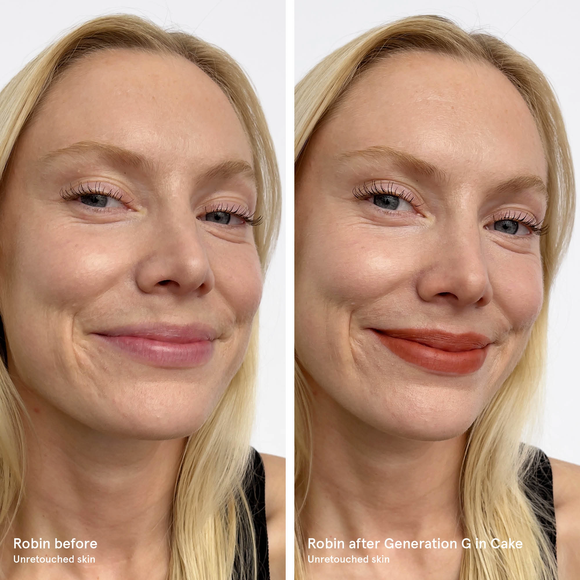 Glossier Generation G Sheer Matte Lipstick in Cake - Subtle Peach - Image 5