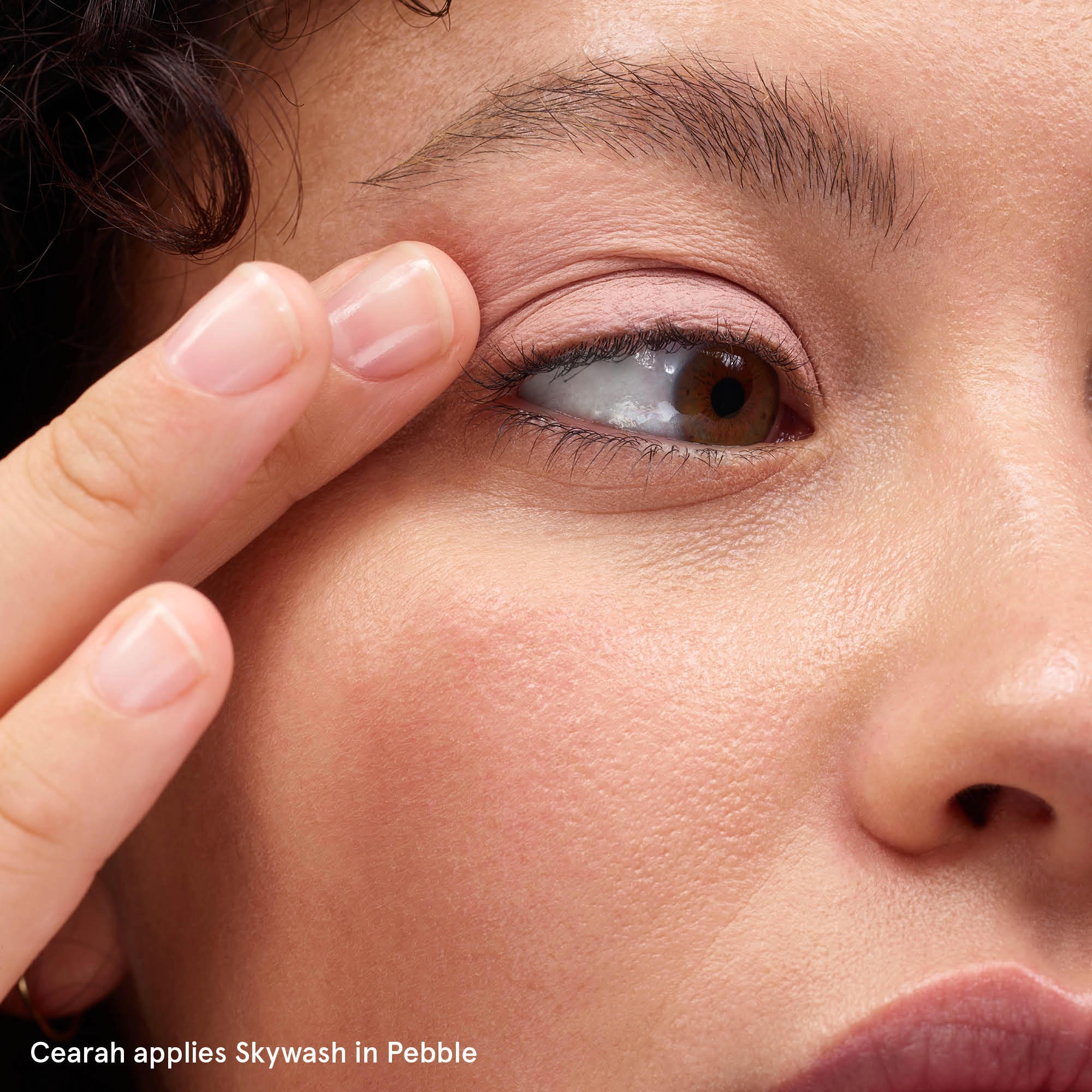 Glossier Skywash Liquid-to-Powder Sheer Matte Eyeshadow Tint - Pebble - Image 2