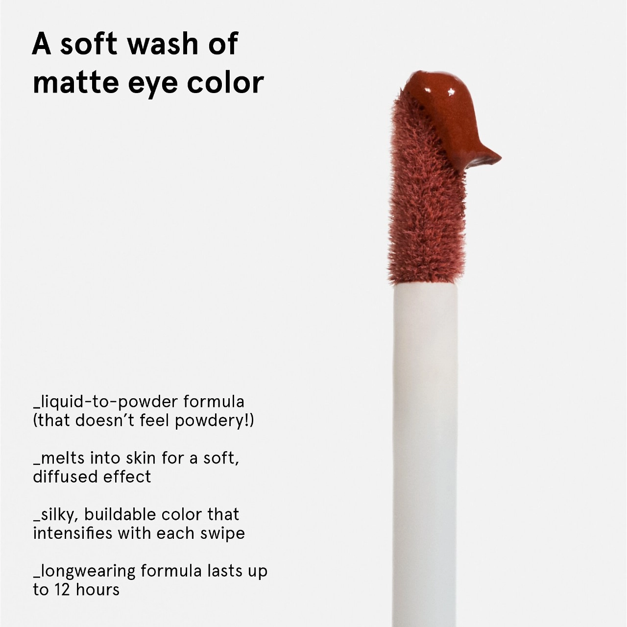 Glossier Skywash Liquid-to-Powder Sheer Matte Eyeshadow Tint - Echo (Cocoa Brown) - Image 6