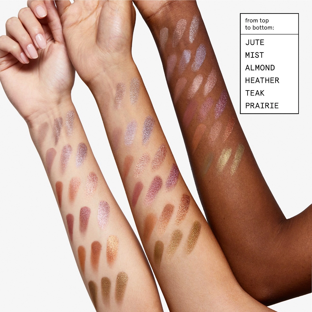 Glossier Monochromes Essential Eyeshadow Trio Palette Color: Mist - Image 3
