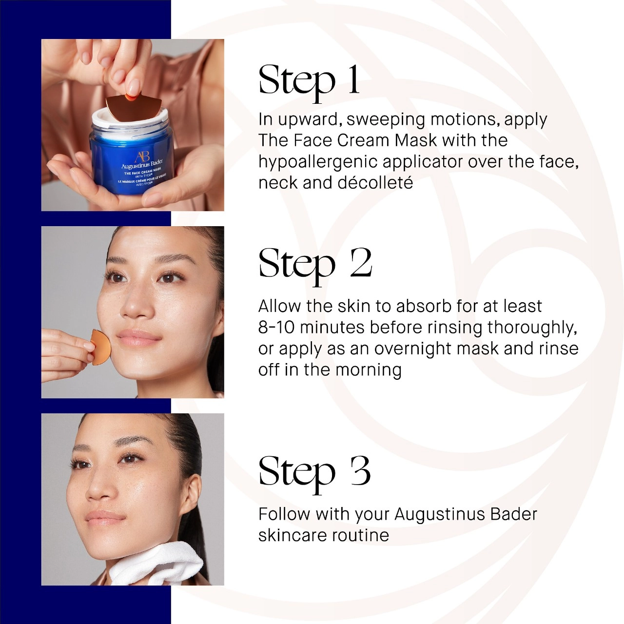 Augustinus Bader The Face Cream Mask 1.7 oz / 50 mL - Plumping, Hydrating, Anti-Aging, Uneven Texture, Loss of Firmness, Dryness - Image 8