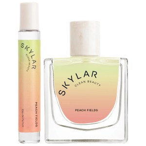 SKYLAR Peach Fields Eau de Parfum Set - Vegan, Floral Scent, Customizable, Hypoallergenic, Cruelty-Free