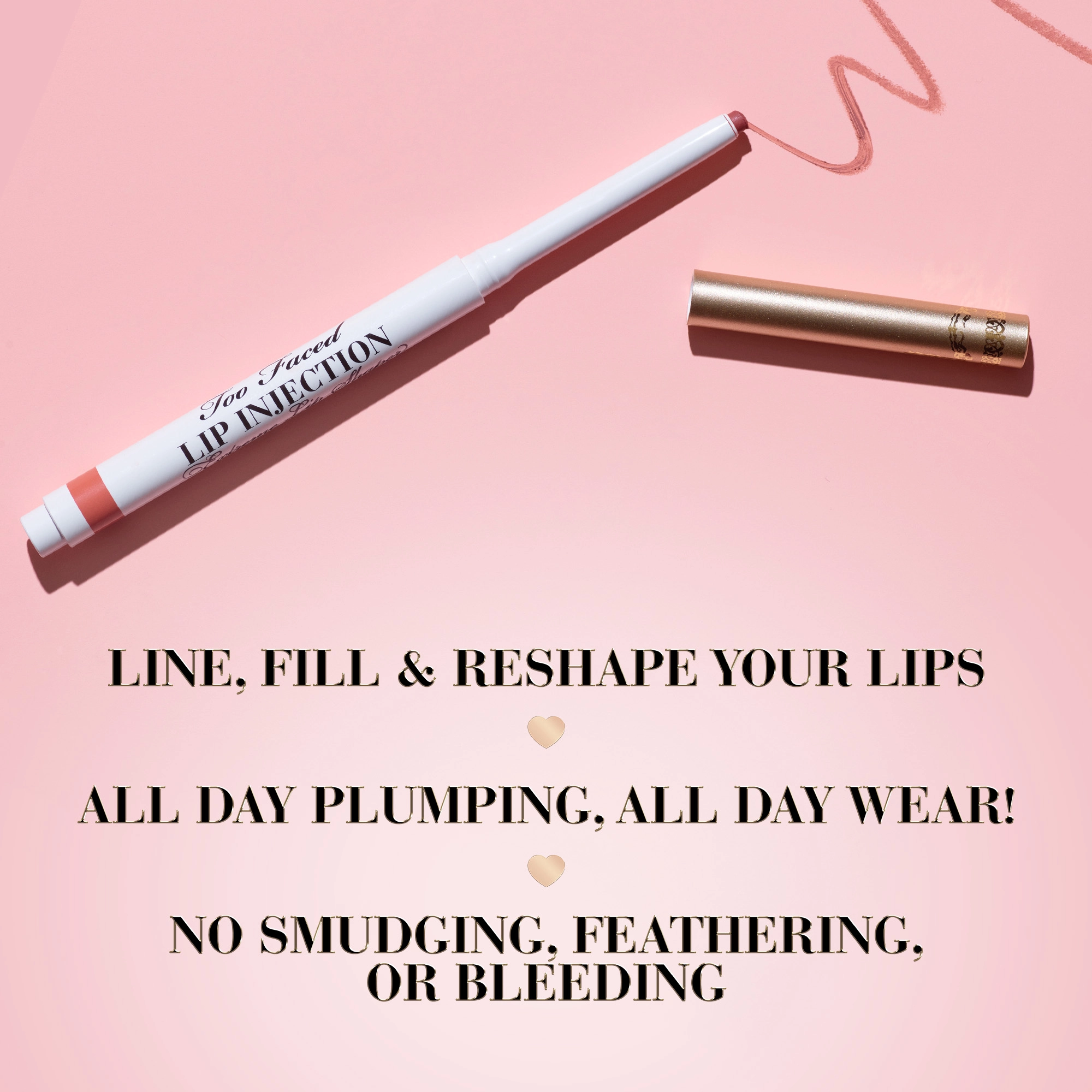 Too Faced Lip Injection Extreme Lip Shaper Plumping Lip Liner - Post-Op Pink - Image 6