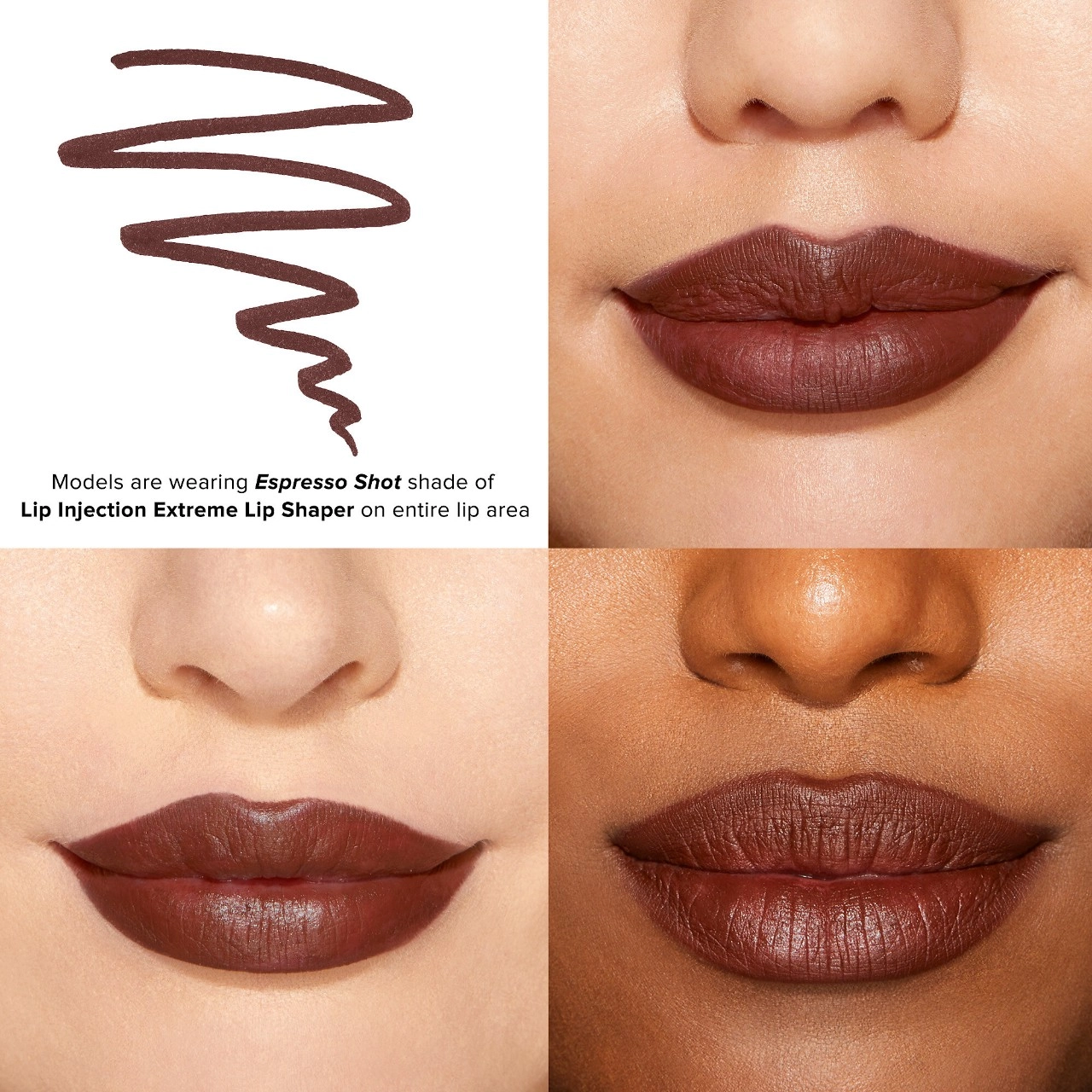 Too Faced Lip Injection Extreme Lip Shaper Plumping Lip Liner - Espresso Shot - Image 5