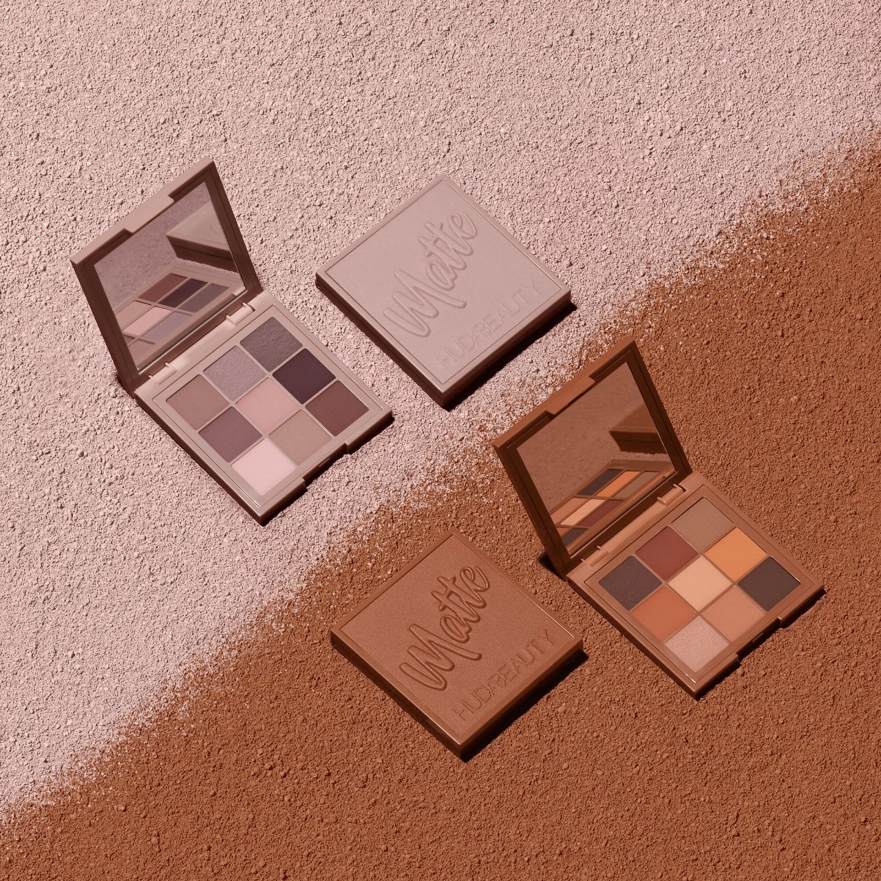 HUDA BEAUTY Matte Obsessions Eyeshadow Palette - Warm Matte Obsessions - Image 8