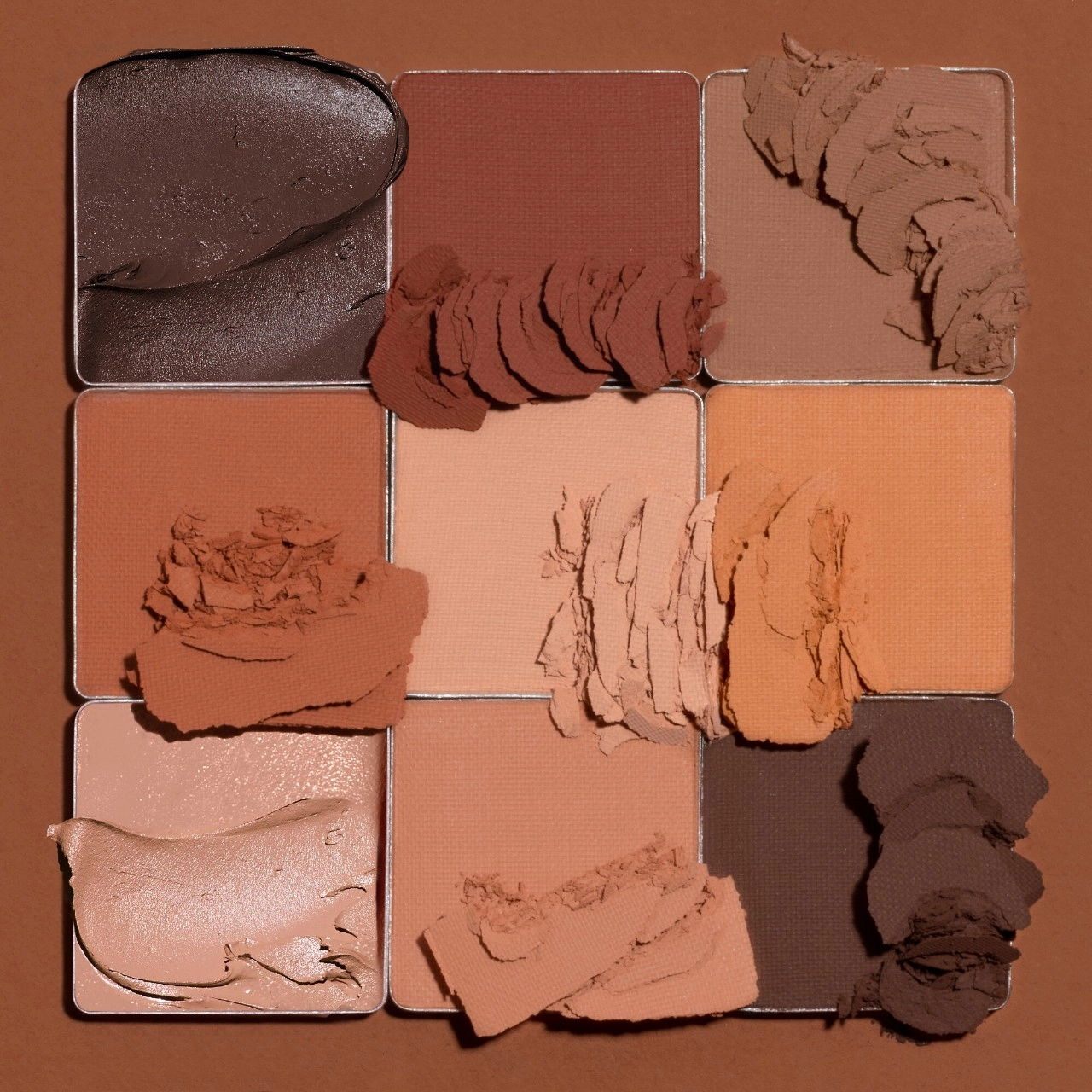 HUDA BEAUTY Matte Obsessions Eyeshadow Palette - Warm Matte Obsessions - Image 5