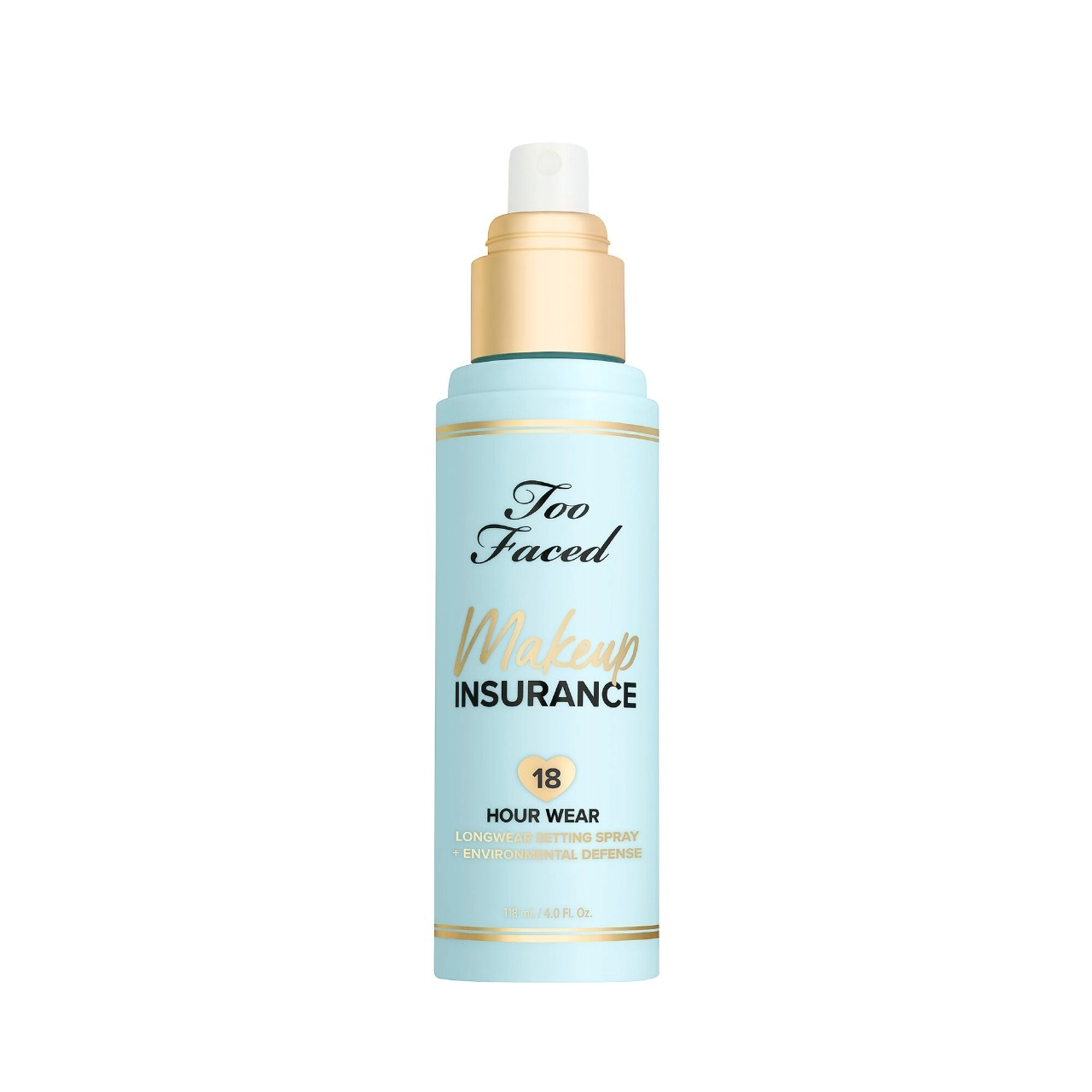 Too Faced Makeup Insurance Longwear Setting Spray + Environmental Protection 4 oz / 118 mL Natural Finish - Image 5