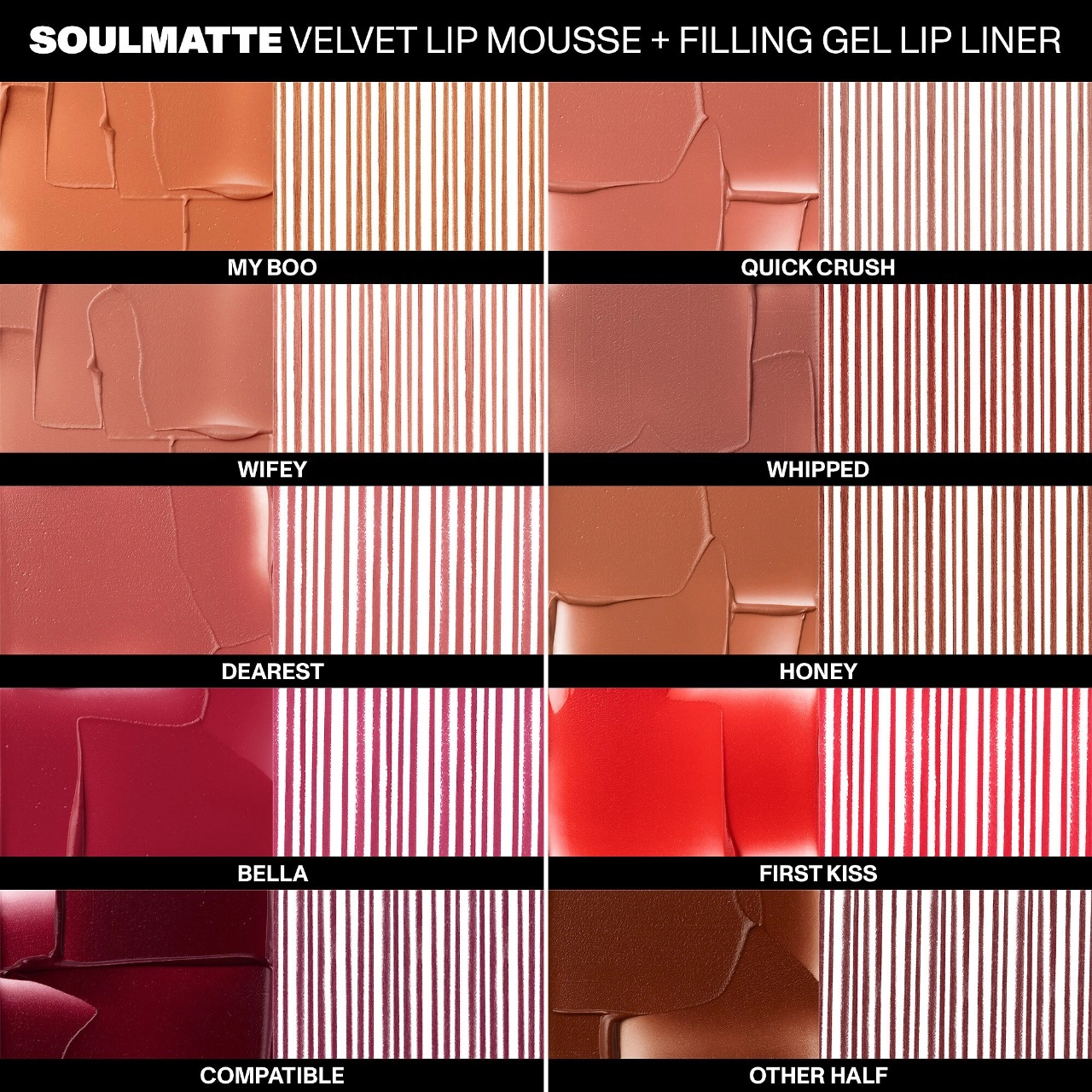 Morphe Soulmatte Filling Gel Lip Liner - Other Half Brown Brick Vegan Matte Finish - Image 7
