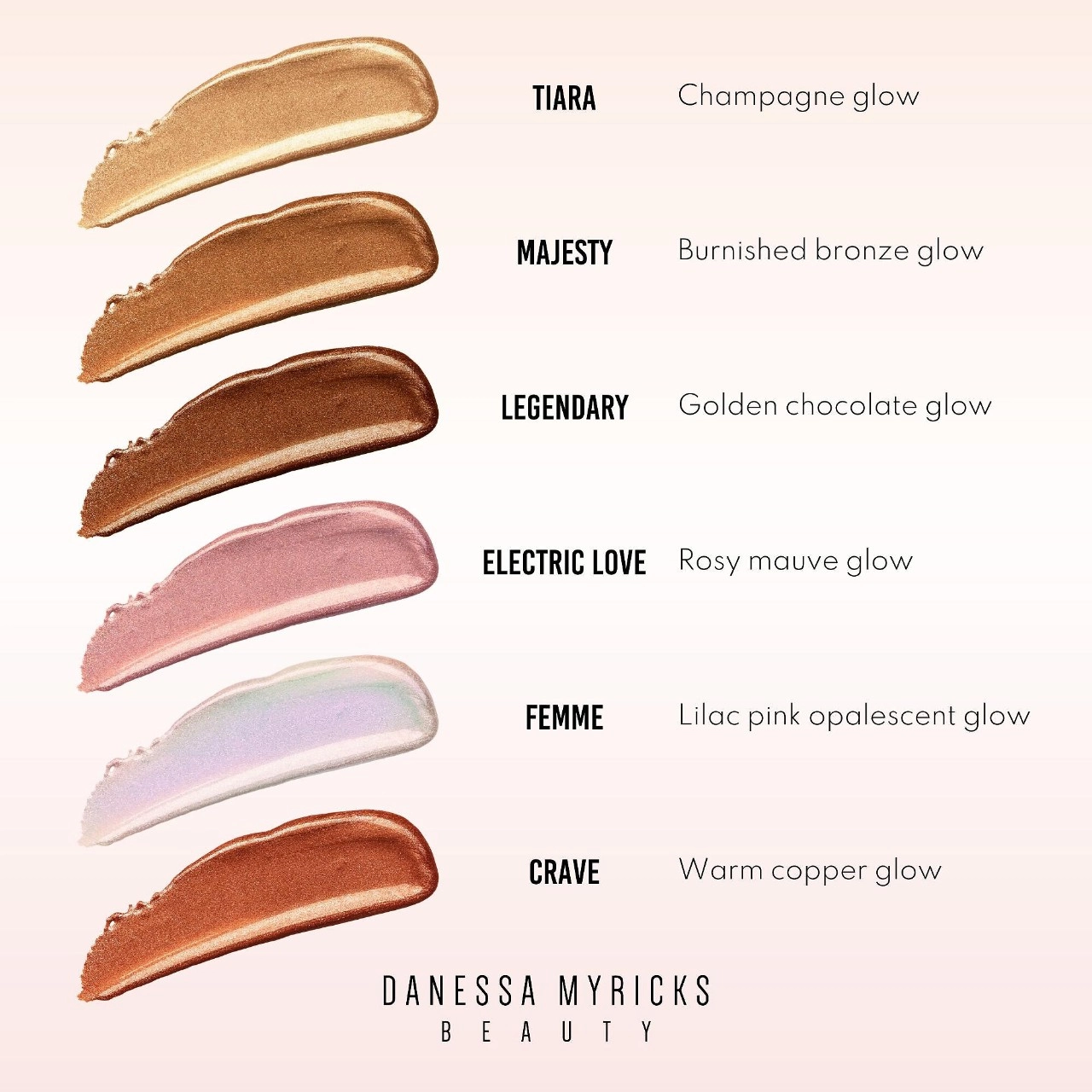 Danessa Myricks Beauty Vision Flush Glow - Hyper Radiant Liquid Highlighter in Crave (Warm Copper Glow) - Image 2
