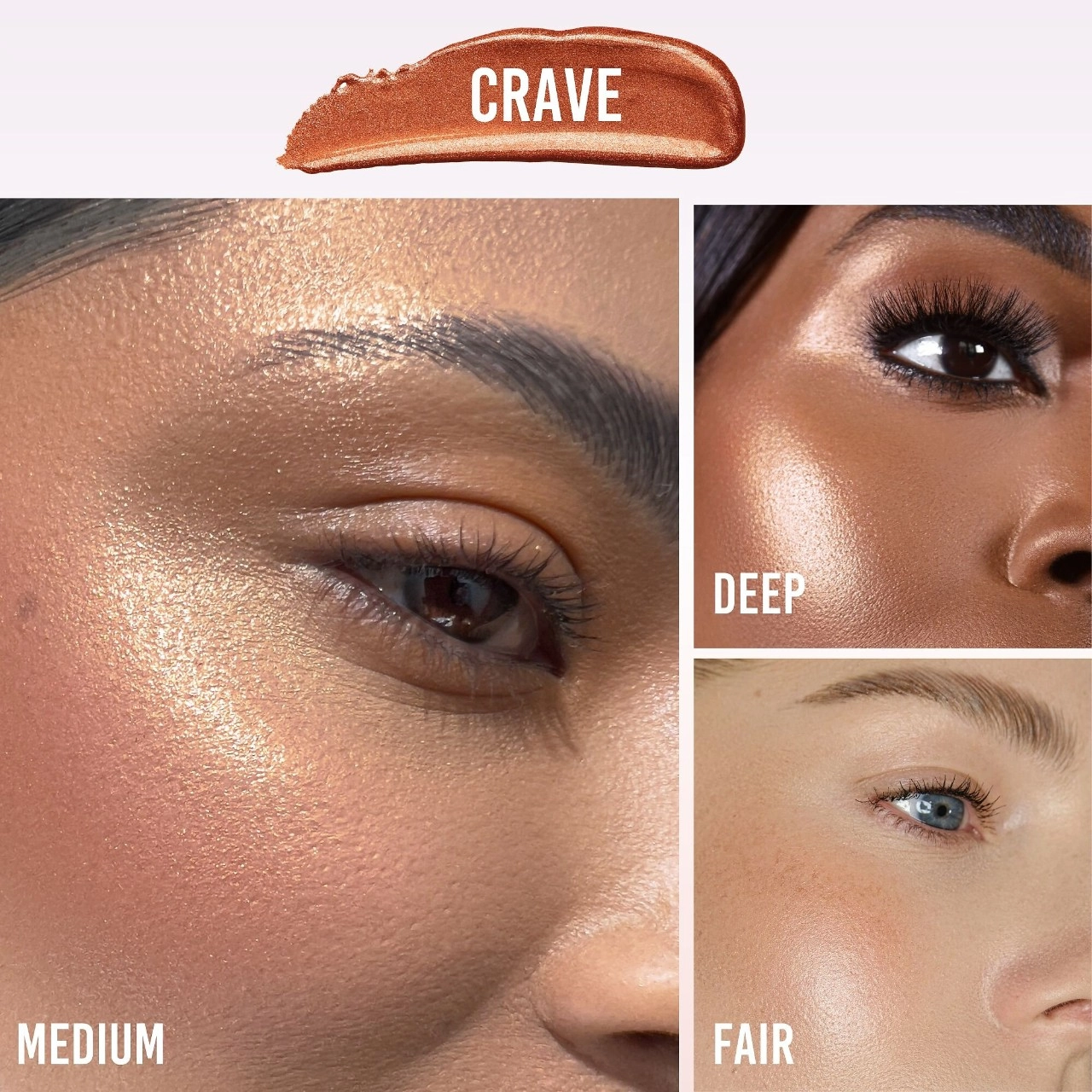 Danessa Myricks Beauty Vision Flush Glow - Hyper Radiant Liquid Highlighter in Crave (Warm Copper Glow) - Image 3