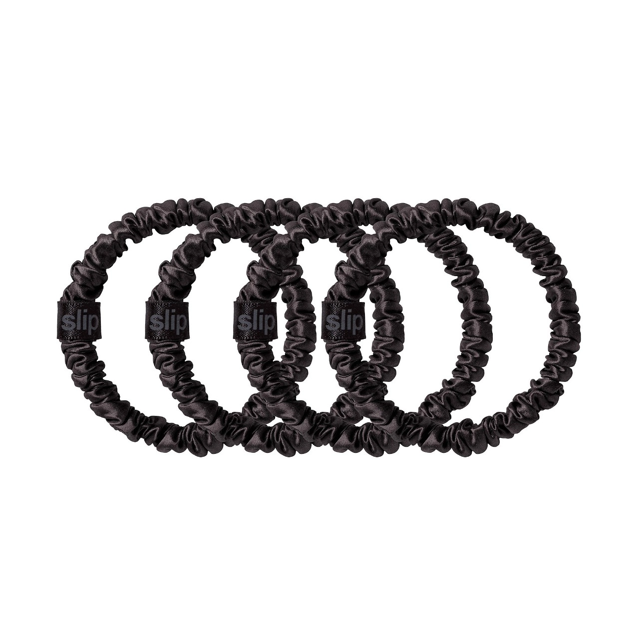 Slip Slipsilk™ Skinny Scrunchies Black All Hair Types - Image 2