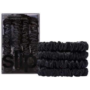 Slip Slipsilk™ Skinny Scrunchies Black All Hair Types