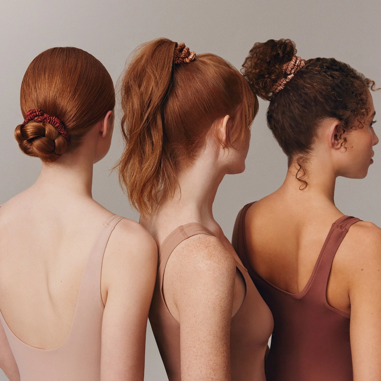 Slip Slipsilk™ Skinny Scrunchies Light Brown - Image 6