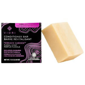 Viori Hair Conditioner Bar - Terrace Garden Lilac Rose Jasmine 2.53 oz / 80 g